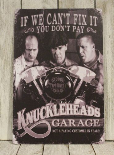 Knuckleheads Garage Tin Metal  - Auto Repair Shop Signs ulasan dan harga