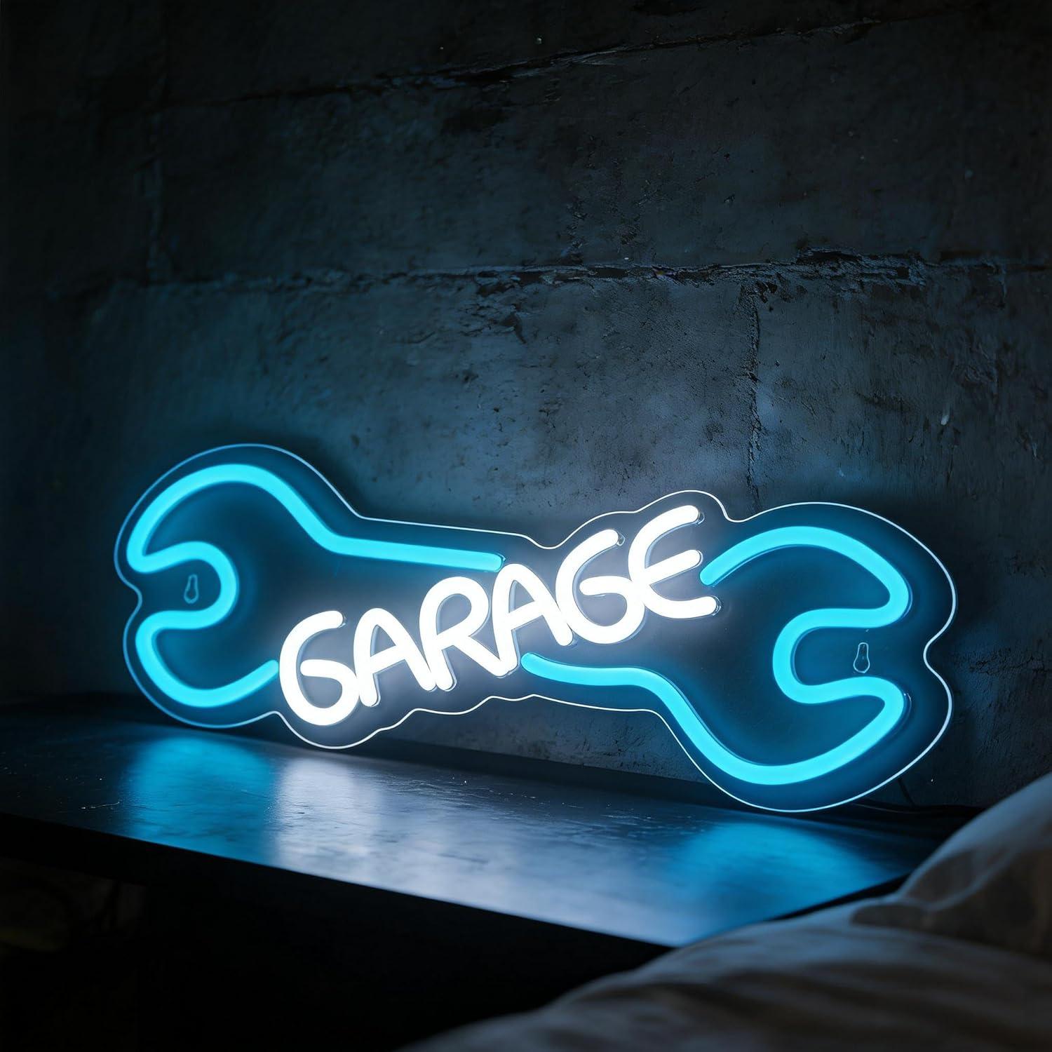Garage Neon Sign USB Powered L - Auto Repair Shop Signs ulasan dan harga
