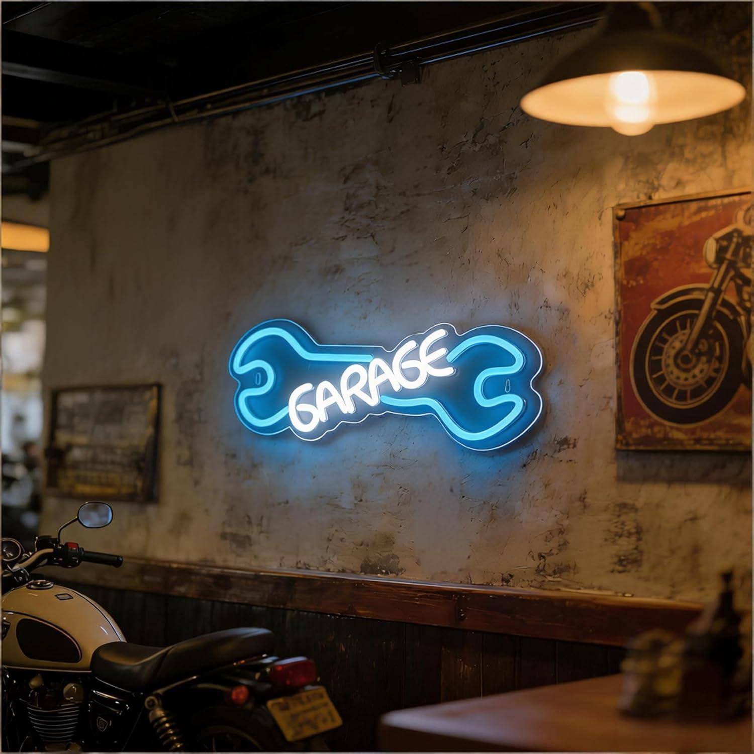 Garage Neon Sign USB Powered L - Auto Repair Shop Signs ulasan dan harga