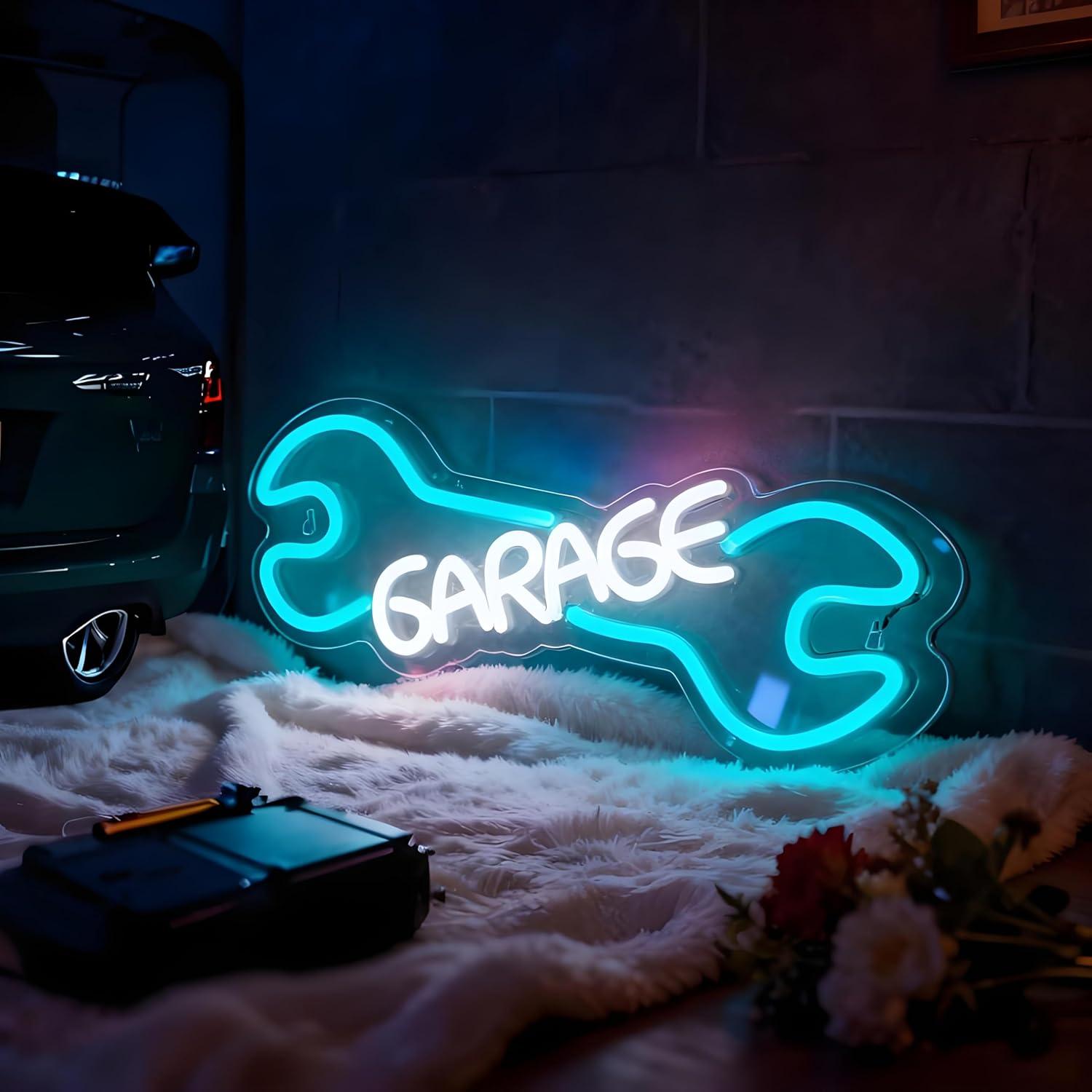 Garage Neon Sign USB Powered L - Auto Repair Shop Signs ulasan dan harga