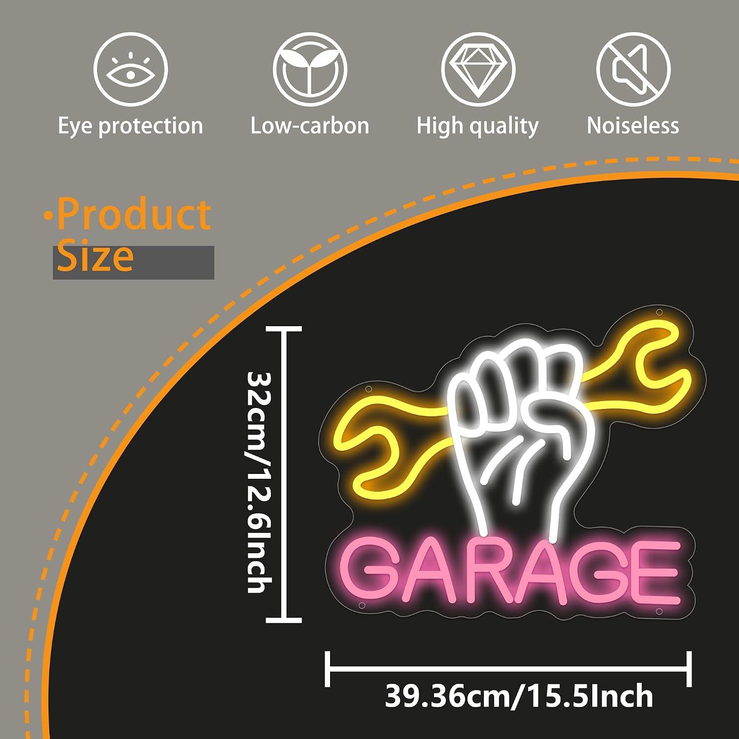 Garage Neon Sign Powered LED N - Auto Repair Shop Signs ulasan dan harga