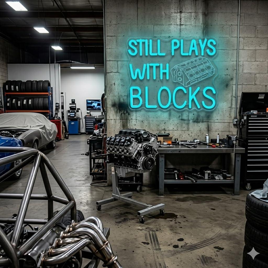 Engine Neon Sign Dimmable LED  - Auto Repair Shop Signs ulasan dan harga