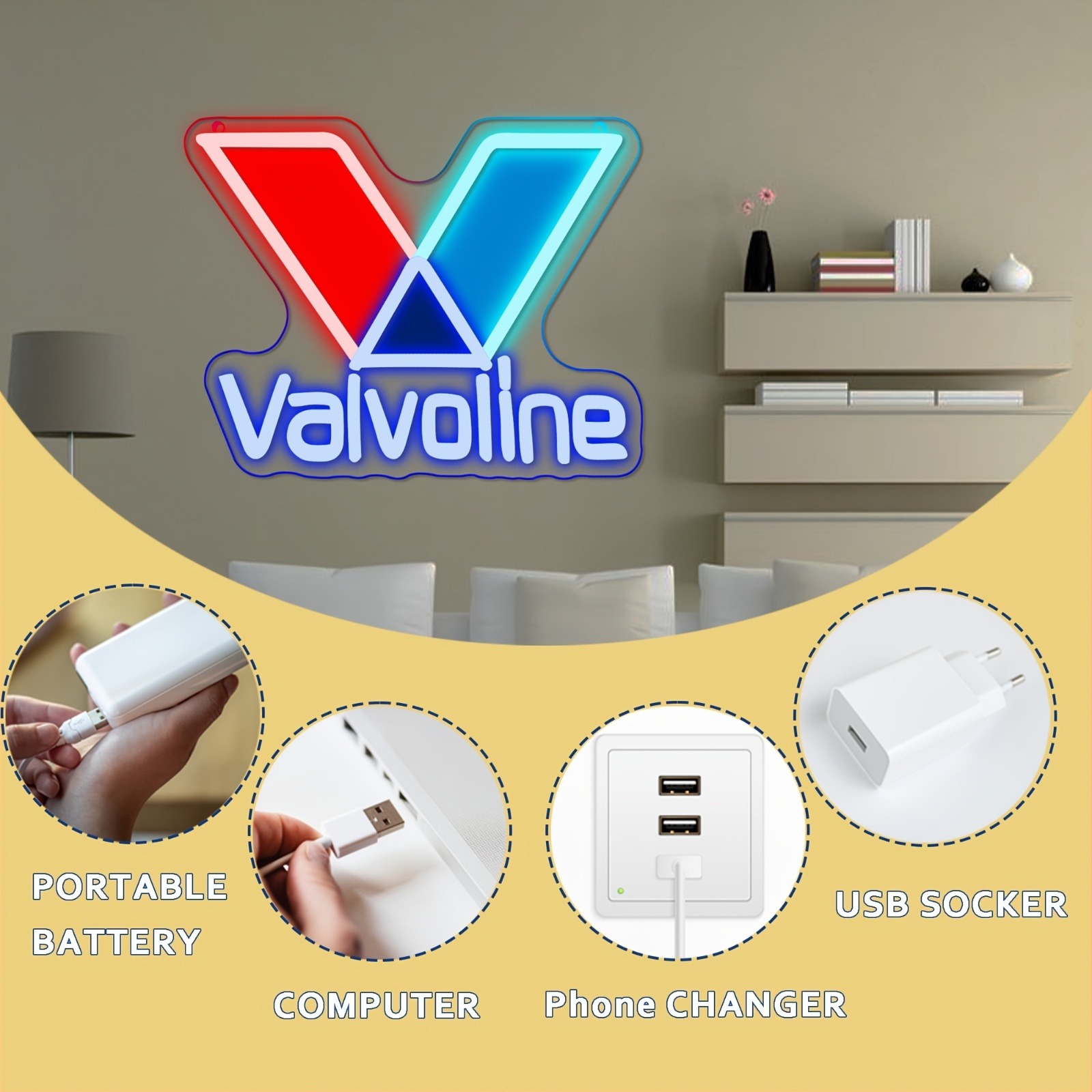 Valvoline Engine Oil Neon Sign - Auto Repair Shop Signs ulasan dan harga