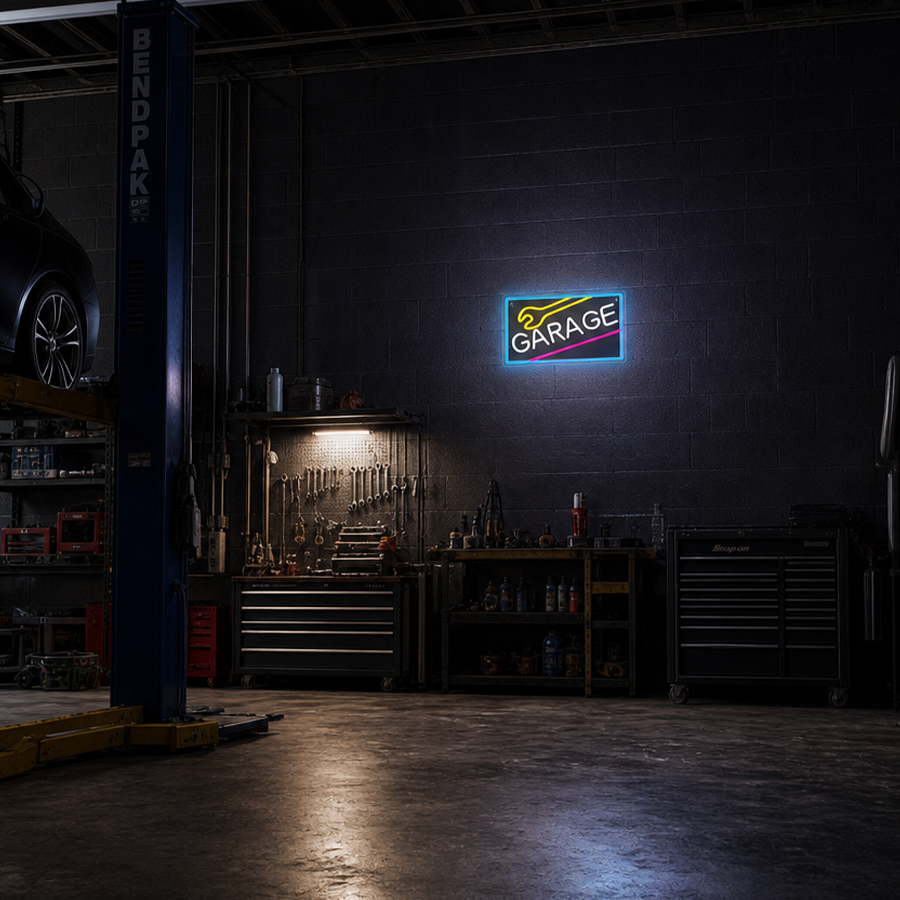 Garage Neon Sign For Wall Deco - Auto Repair Shop Signs ulasan dan harga