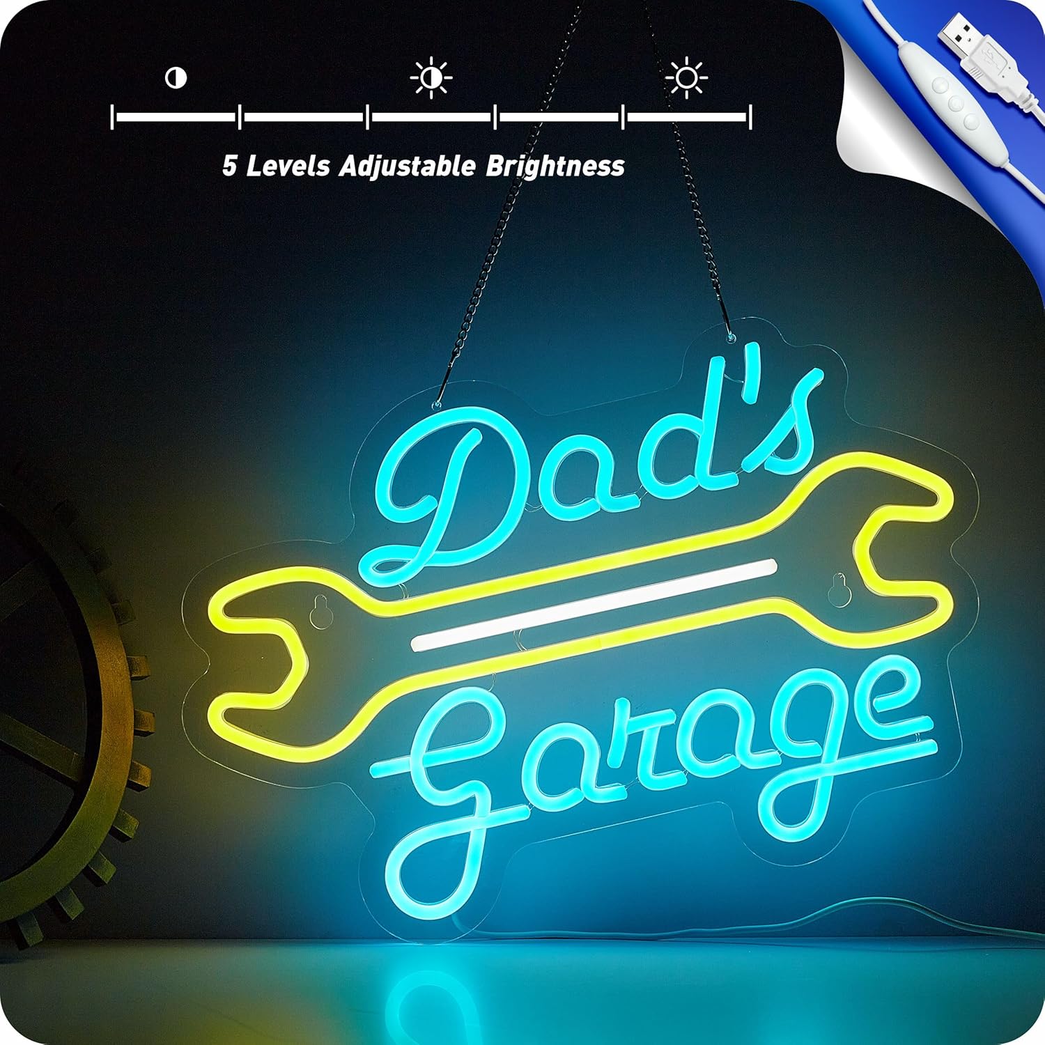Garage Neon Sign for Wall Deco - Auto Repair Shop Signs ulasan dan harga